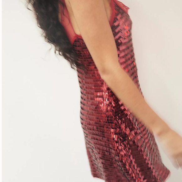 Free People Disco Fever Mini Slip Dress - Picture 2 of 5